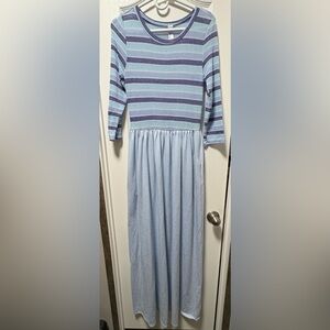 Blue Striped Hayze Maxi Dress